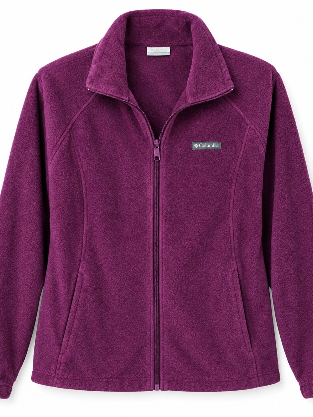 Columbia Women's Zip-Up Fleece Jacket in Plum Xlg